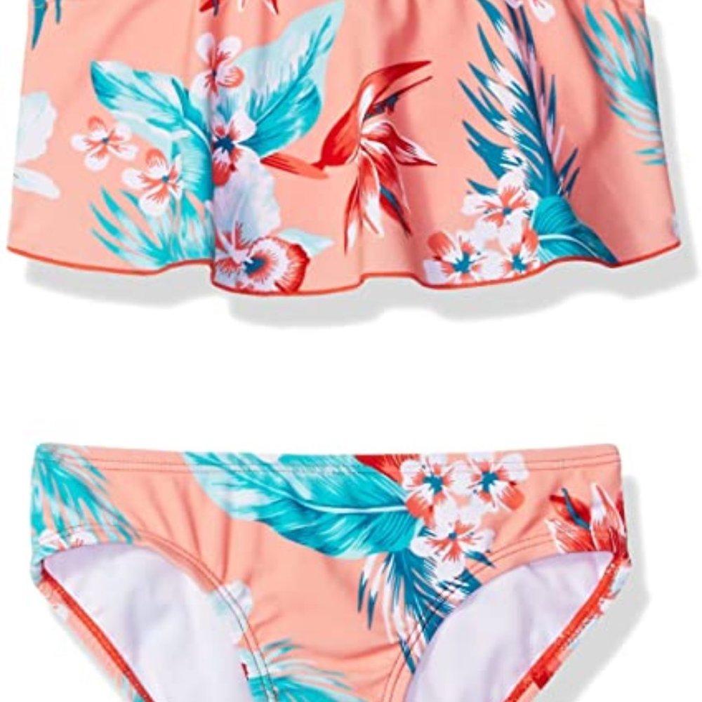 Kanu Surf Girls' Alania Flounce Bikini Beach Sport